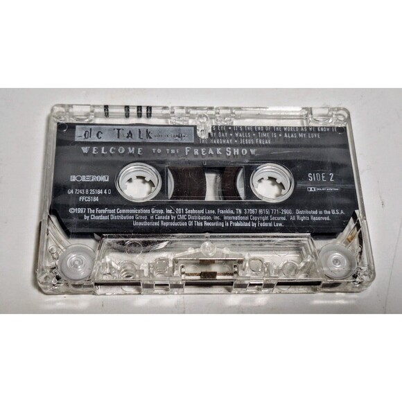 1997 FOREFRONT RECRODS DC TALK WELCOME TO THE FREAKSHOW LIVE IN CONCERT CASSETTE - Picture 4 of 5